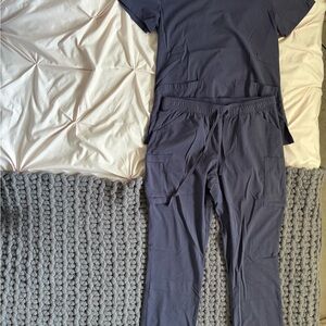 Navy Blue Scrub Set